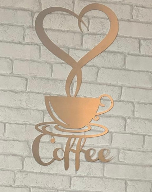 I <3 coffee sign.