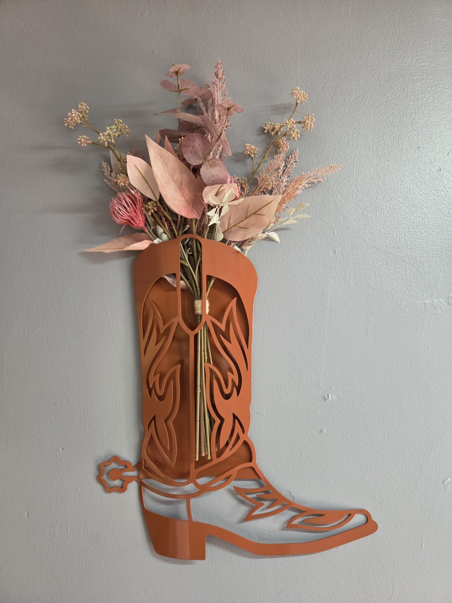 Cowboy Boot Wall Vase