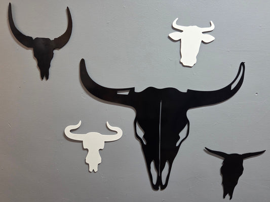 Stags head wall artwork.