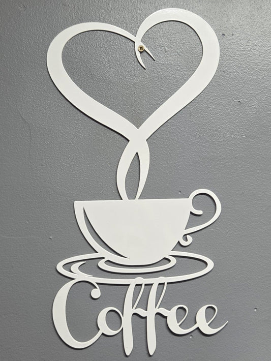 I <3 coffee sign.