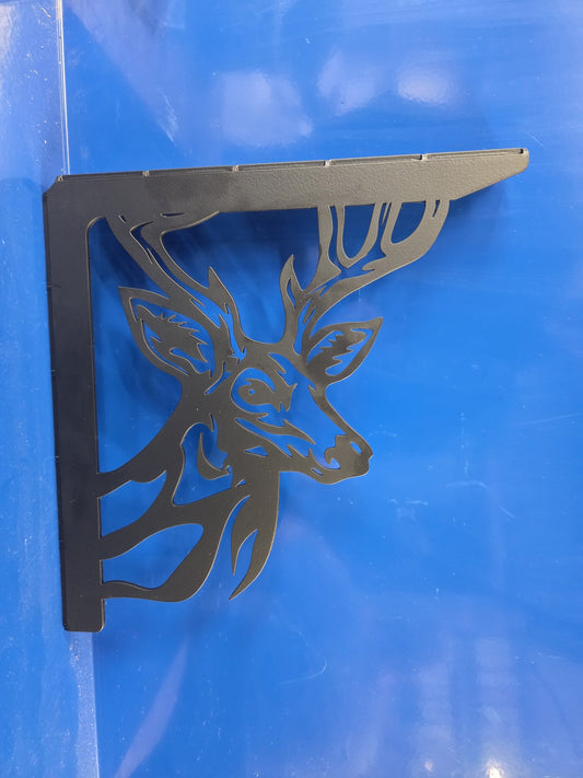 Deer's head shelving brackets / target - PAIR